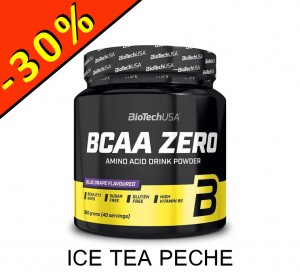 BIOTECHUSA BCAA ZERO ice tea pêche 700gr