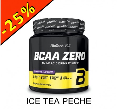BIOTECHUSA BCAA ZERO ice tea pêche 360gr