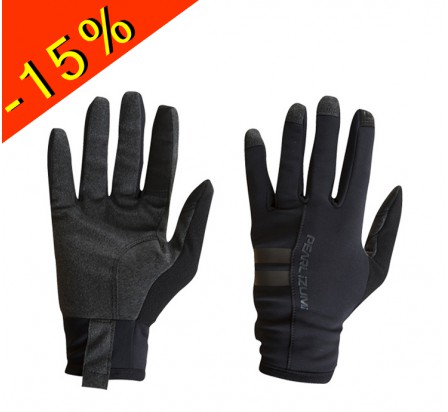 PEARL IZUMI escape thermal gants running homme mi-saison hiver noir compatible écran tactile