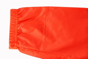 milremo veste coupe vent légère réspirante et déperlante basic orange fluo running cyclisme matière polyamide 