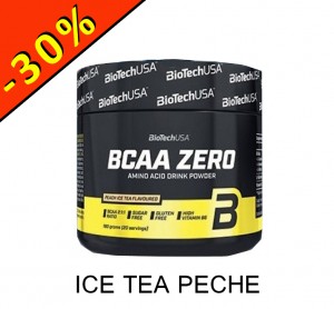 BIOTECHUSA BCAA ZERO ice tea pêche 180gr