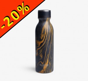SMARTSHAKE BOHTAL INSULATED FLASK black marble 600ml