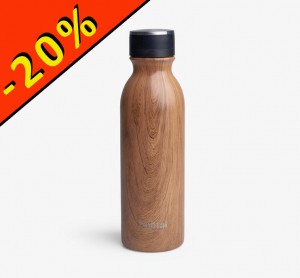 SMARTSHAKE BOHTAL INSULATED FLASK wood 600ml