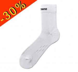 SHIMANO chaussettes de cyclisme haute homme été blanc