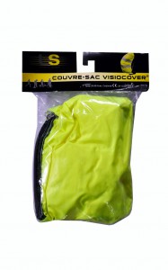 L2S couvre sac jaune fluo sécurité haute visibilité 35-55 litres visiocover