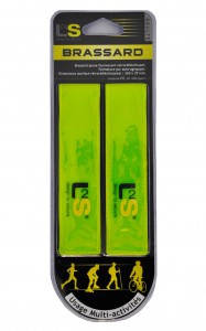 L2S brassard jaune fluo sécurité haute visibilité arm band adulte