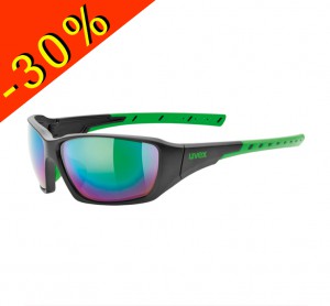 UVEX SPORTSTYLE 219 lunettes VTT noir-vert écran litemirror 