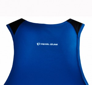 pearl izumi maillot running homme sans manche fly singlet bleu débardeur running