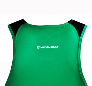 pearl izumi maillot running homme sans manche fly singlet vert débardeur running