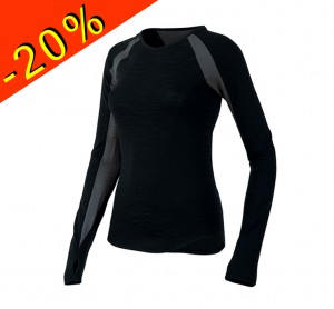 PEARL IZUMI maillot manches longues running femme mi-saison flash noir