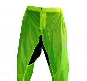 uglow pantalon imperméable ultra léger u-pant jaune fluo 100% étanche uglow sport