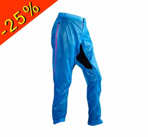 UGLOW pantalon imperméable u-pant bleu zip rose