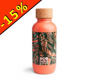 SMARTSHAKE ECO BOTTLE CORAL LEAVES 650ml