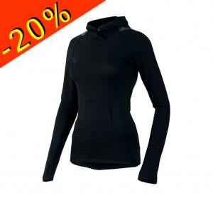PEARL IZUMI sweat à capuche running femme mi-saison flash noir