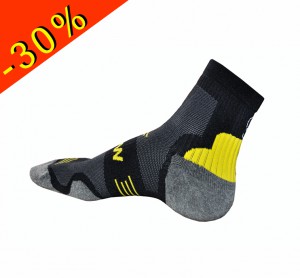 Chaussette running technique uglow 1.0 homme noir chaussette running trail marathon