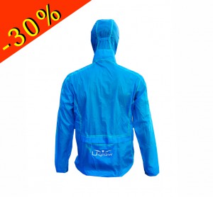 uglow veste coupe vent réspirante déperlante ultra légère u-wind 2.0 bleu uglow sport