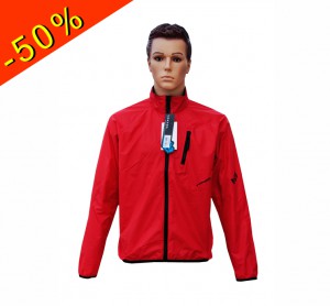 ROYAL HEXTECH veste coupe vent imperméable cyclisme rouge