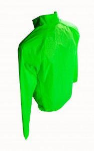 milremo veste coupe vent légère réspirante et déperlante basic vert fluo running cyclisme matière polyamide 
