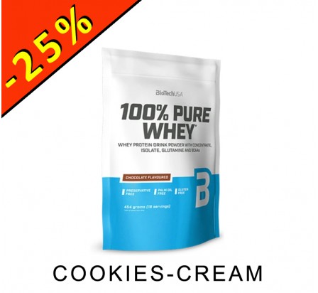 BIOTECHUSA 100% PURE WHEY cookies cream 1000gr