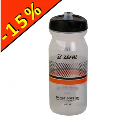 Bidon ZEFAL SENSE SOFT 65 translucide 650ml