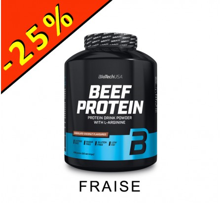 BIOTECHUSA BEEF PROTEIN fraise 1816gr