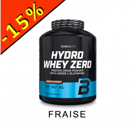 BIOTECHUSA HYDRO WHEY ZERO fraise 1816gr