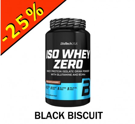 BIOTECHUSA ISO WHEY ZERO black biscuit 908gr