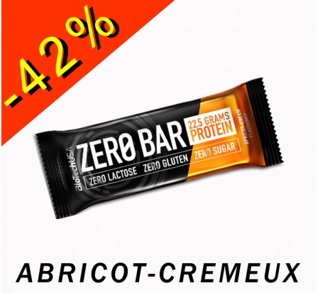 BIOTECHUSA ZERO BAR abricot-crémeux 50gr