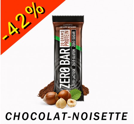 BIOTECHUSA ZERO BAR chocolat-noisette 50gr