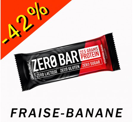 BIOTECHUSA ZERO BAR fraise-banane 50gr