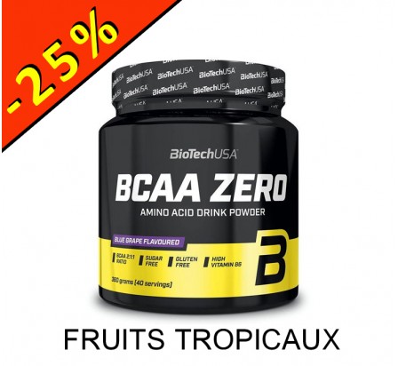 BIOTECHUSA BCAA ZERO fruits tropicaux 360gr