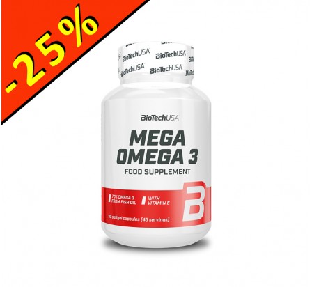 BIOTECHUSA MEGA OMEGA 3 - 180 gélules
