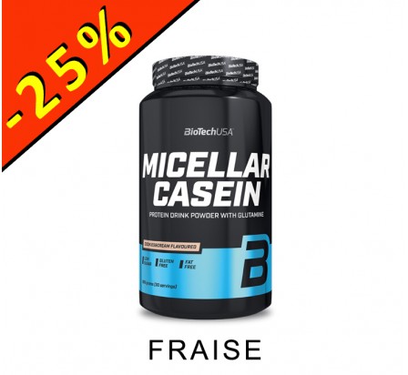 BIOTECHUSA MICELLAR CASEIN fraise 908gr