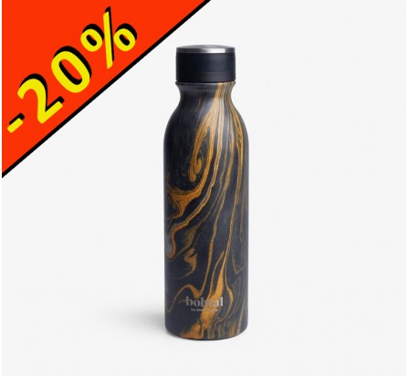 SMARTSHAKE BOHTAL INSULATED FLASK black marble 600ml