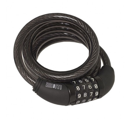 CABLE ANTIVOL A COMBINAISON C10 en acier 10x1500mm pour vélo