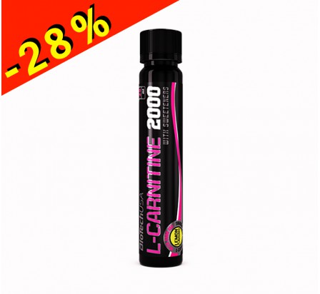 BIOTECHUSA L-CARNITINE 2000 LIQUIDE ampoule prêt à boire saveur citron 25ml