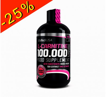 BIOTECHUSA L-CARNITINE LIQUIDE 100.000 saveur cerise 500ml