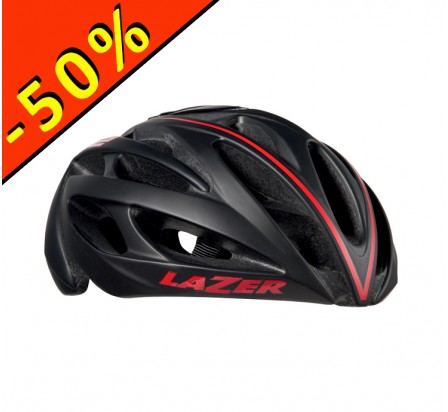 CASQUE LAZER O2 DLX noir-rouge + accessoires 