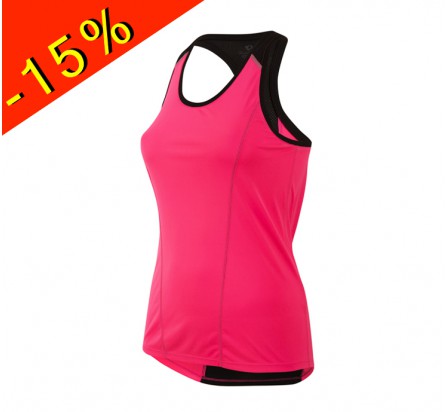 PEARL IZUMI débardeur running femme pursuit rose/noir