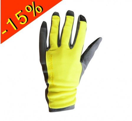 PEARL IZUMI escape thermal gants running femme mi-saison hiver jaune fluo compatible écran tactile