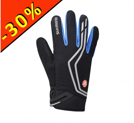 SHIMANO WINDSTOPPER INSOLATED gants homme cyclisme noir-bleu