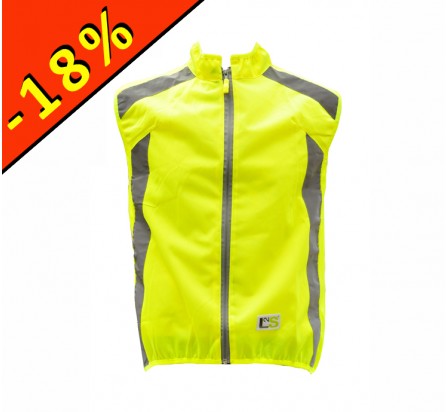 L2S VISIOPLUS gilet réfléchissant jaune fluo cyclisme