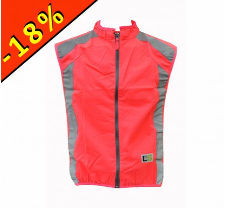 L2S VISIOPLUS gilet réfléchissant rose fluo cyclisme