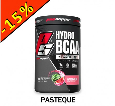 PRO SUPPS HYDRO BCAA + ESSENTIALS pastèque 414gr