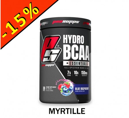 PRO SUPPS HYDRO BCAA + ESSENTIALS myrtille 414gr