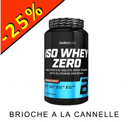 BIOTECHUSA ISO WHEY ZERO brioche à la cannelle 908gr