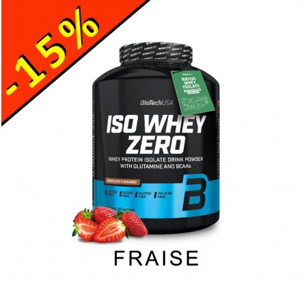 BIOTECHUSA ISO WHEY ZERO fraise 2270gr