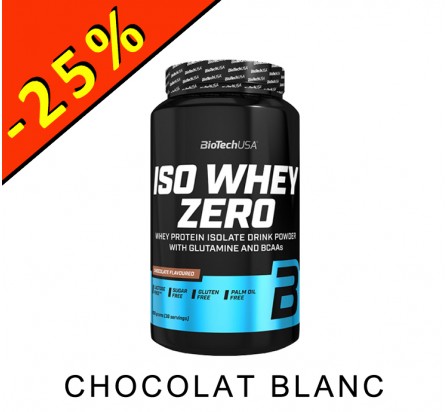 BIOTECHUSA ISO WHEY ZERO chocolat blanc 908gr