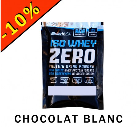 BIOTECHUSA ISO WHEY ZERO chocolat blanc 25gr