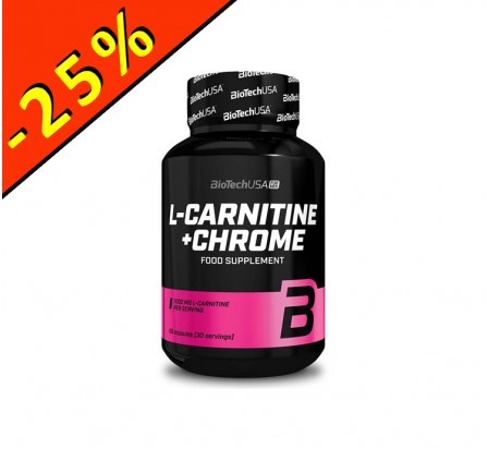 BIOTECHUSA L-CARNITINE + CHROME 60 gélules